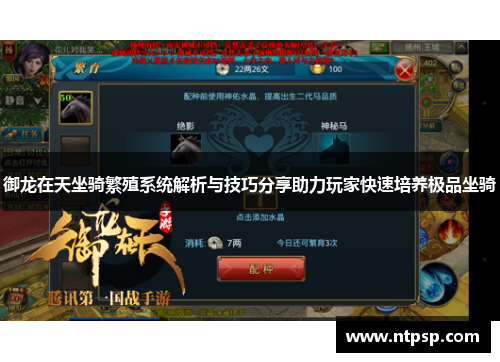御龙在天坐骑繁殖系统解析与技巧分享助力玩家快速培养极品坐骑